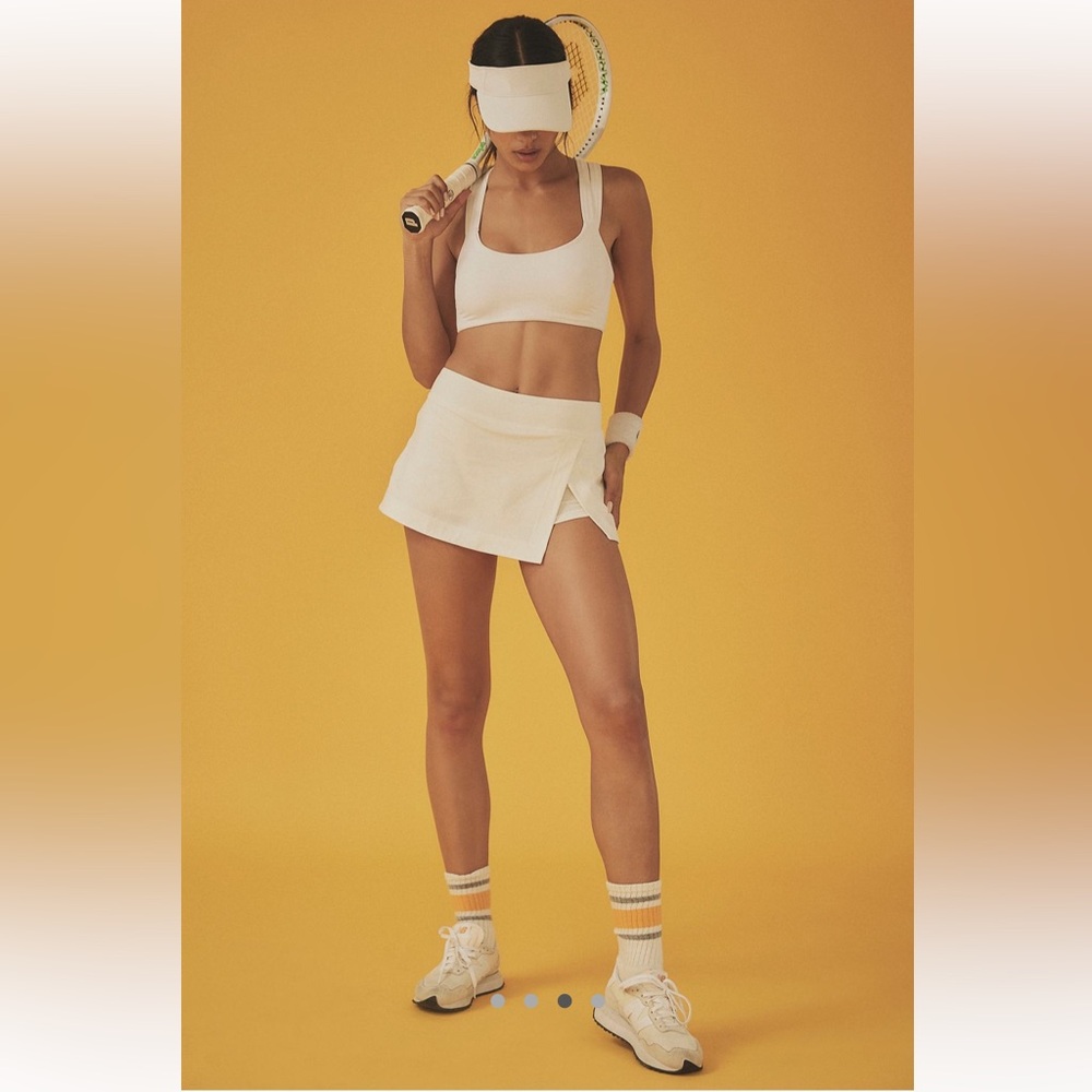 Free people hot shot mini skort - white / ivory